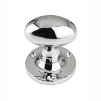 Fulton & Bray Oval Rim Knob Polished Chrome