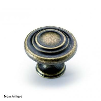 Hettich 'Pro Decor' Essa Cupboard Knob Antique Brass Look