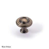 Hettich 'Pro Decor' Ostuni Cupboard Knob Antique Brass Look