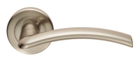 Serozzetta Trenta Door Handle on Rose Satin Nickel