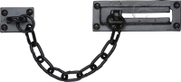 The Tudor Collection Door Chain Smooth Black Iron