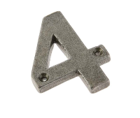 Valley Forge '4' Numeral Pewter