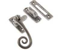 Valley Forge Curly Tail Casement Fastener Pewter