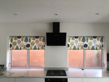 Patterned Fabric Roller Blinds