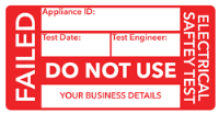 Do Not Use PAT Testing Labels