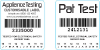 Customisable Appliance Testing Labels In Blackpool