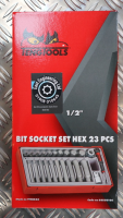 Bit Socket Set Hex 23 Pcs 1/2"