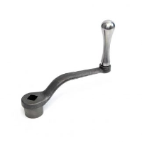 Offset Cast Iron Cranking Handle with Square Hole