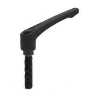 Male Plastic Clamping Handle with Metal Indexing Ratchet