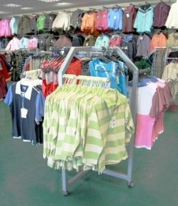 Four-Sided Garment Display Unit