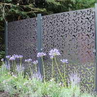 Branches Garden Screen - 3 Panel Kit - Aluminium