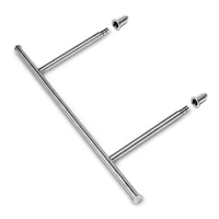 Clothes Hanger Rail Kit - 1200mm - Stainless Steel
