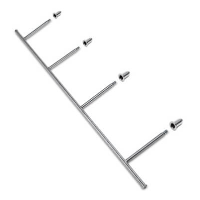 Clothes Hanger Rail Kit - 2400mm - Stainless Steel