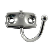 Coat Hook with Folding Swing Arm - Stainless Steel
