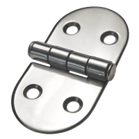 D-Shape Door Hinge - 4 Point Fix - Stainless Steel