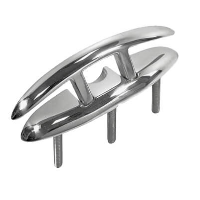 Deck Cleat - Folding with Thread - Stainless Steel