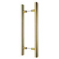 Door Handle - Bar Shape - Brass Finish - Style 54