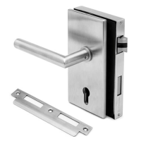 Door Lock - Lever Handle, Right Hand, Stainless Steel