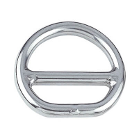 Double Layer D Ring - Cross Bar - 316 Stainless Steel