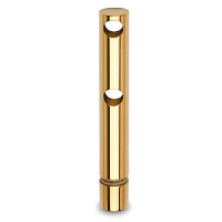 Double Mid Post - Glass Mount - Brass - 6mm Bar Rail