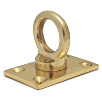 End Plate for Rope Fittings - Polished Brass