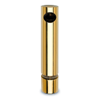 End Post - Glass Mount - Brass Finish - 10mm Bar Rail