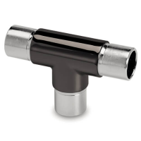 Flush Tee Tube Connector - Anthracite Finish