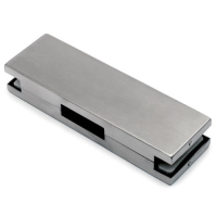 Glass Door Patch - Strike Box - Stainless Steel