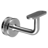 Handrail Bracket - Curved - Glass to Flat Support