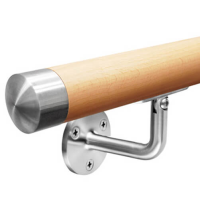 Handrail Kit - Beech - Tilt Adjust Plate Bracket