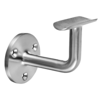 Handrail Plate Bracket - Flat Disc to Tube Support