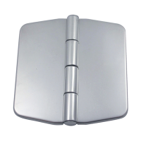 Hinge with Cover Caps - Tall - Stainless Steel