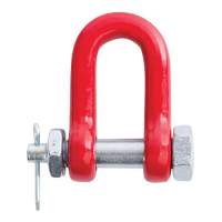 Lifting Chain D Shackle - Safety Bolt - Grade 80