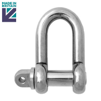 Lifting D Shackle - Stainless Steel - Standard Pin