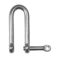 Long D Shackle - Captive Pin - Stainless Steel - Value