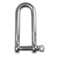 Long D Shackle - Screw Pin - Stainless Steel - Value