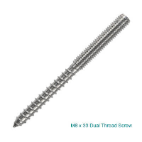 M8 Dual Thread Screw - Allen Key Head