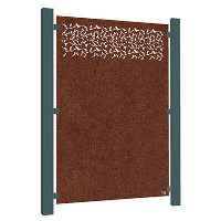 Privacy Garden Screen - Corten Steel