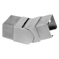 Rectangular Upward Handrail Connector - Glass Mount