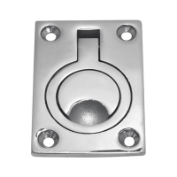 Ring Pull, Lift Handle - Rectangular - Stainless Steel