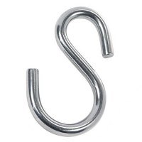 S Hook with Asymmetric Body - Stainless Steel