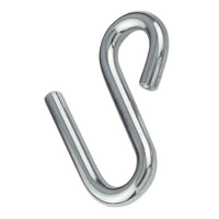 S Hook with Long Arm - Stainless Steel