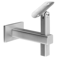 Square Adjustable Handrail Bracket - Wall to Tube