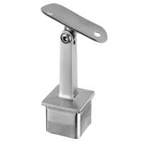 Square Adjustable Handrail Saddle - In-Line - Tube