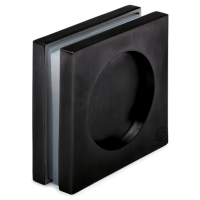 Square Door Grip - Glass Mount - Anthracite