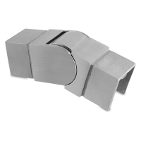 Square Downward Handrail Connector - Glass Balustrade