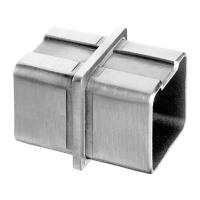 Square Flush In-Line Tube Connector