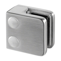 Square Glass Clamp - Glass up to 10mm - Flat Mount