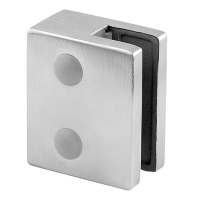 Square Glass Clamp - Glass up to 12.76mm - Flat Mount