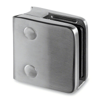 Square Glass Clamp - Glass up to 17.52mm - Tube Mount